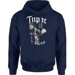  Bluza męska z kapturem 2Pac Tupac streetwear granatowa