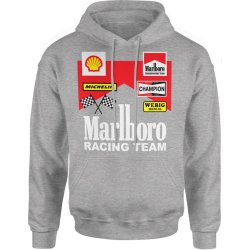  Bluza męska z kapturem Formuła 1 Marlboro vintage racing team szara