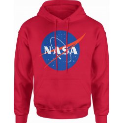  Bluza męska z kapturem NASA kosmos galaktyka czerwona