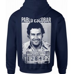  Bluza męska z kapturem Pablo Escobar Medellin Cartel granatowa