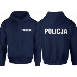  Bluza męska z kapturem Policja prezent dla policjanta policyjna granatowa