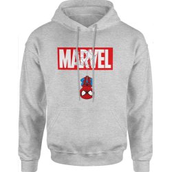  Bluza męska z kapturem Spider man Marvel szara