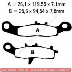 Klocki hamulcowe EBC FA258TT