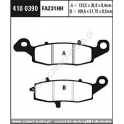 Klocki hamulcowe EBC FA231HH przód KAWASAKI, SUZUKI 100390