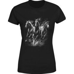  Koszulka damska Koń z koniami koniem jeździecka