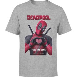  Koszulka męska Deadpool Fell The Love szara