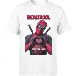  Koszulka męska Deadpool Fell The Love biała