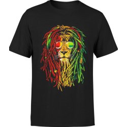 Koszulka męska Reggae Lion Lew głowa lwa