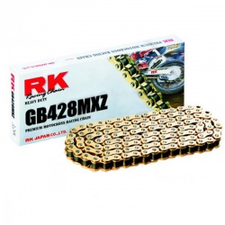  Łańcuch RK GB 428 MXZ/126 złoty bezorringowy wyczynowy (cross)