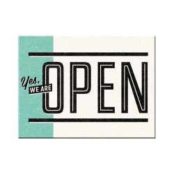  Magnes na lodówkę yes we are Open