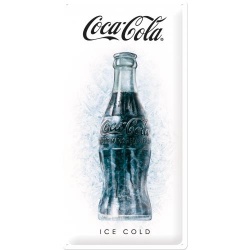  Metalowy Plakat 25 x 50cm Coca-Cola Ice Cold