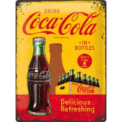  Metalowy Plakat 30 x 40cm Coca-Cola - In Bottles