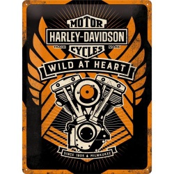  Metalowy Plakat 30 x 40cm Harley-Davidson Wild At Heart