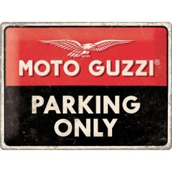  Metalowy Plakat 30 x 40cm Moto Guzzi Parking