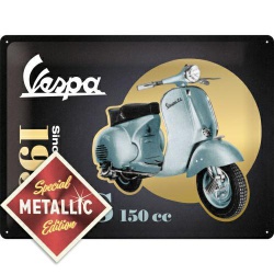  Metalowy Plakat 30 x 40cm Vespa-GS 150 Sin Gold