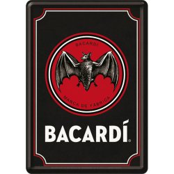  Pocztówka metalowa 14 x 10 cm Bacardi Logo