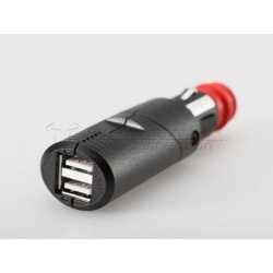  Adapter gniazdka zapalniczki 2x USB - obrotowy