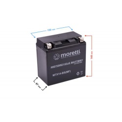  Akumulator AGM (Gel) MTX14-BS 12V 12 Ah Moretti