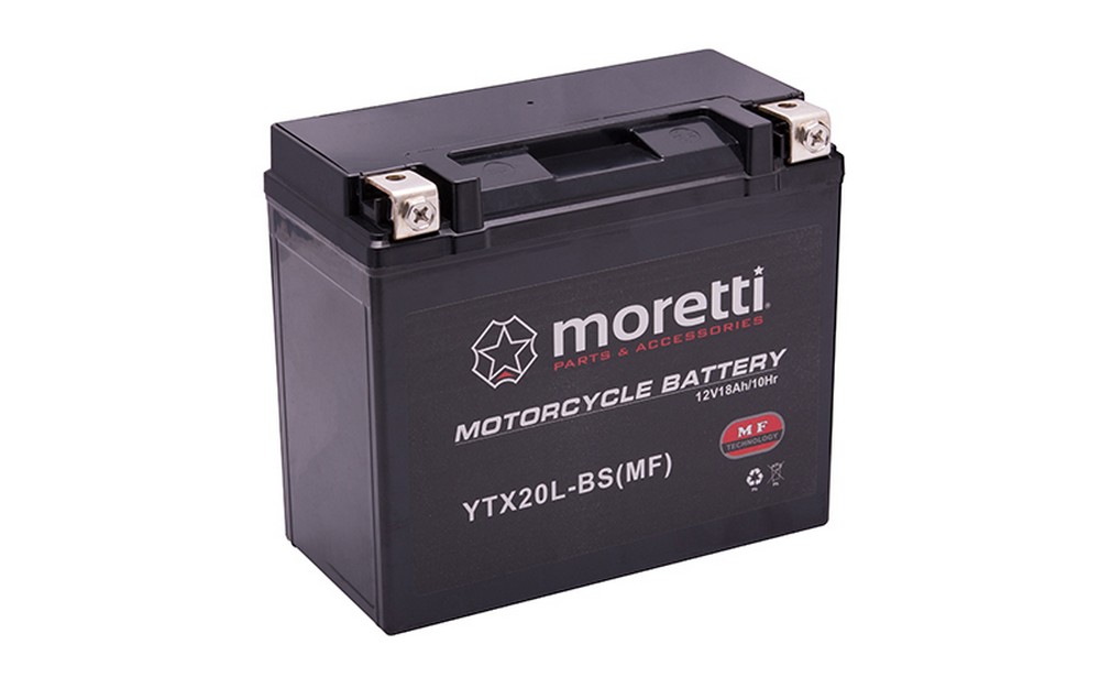 Akumulator AGM (Gel) MTX20L-BS 12V 18Ah Moretti