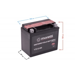  Akumulator kwasowo-ołowiowy MTX12-BS 12V 10Ah Moretti