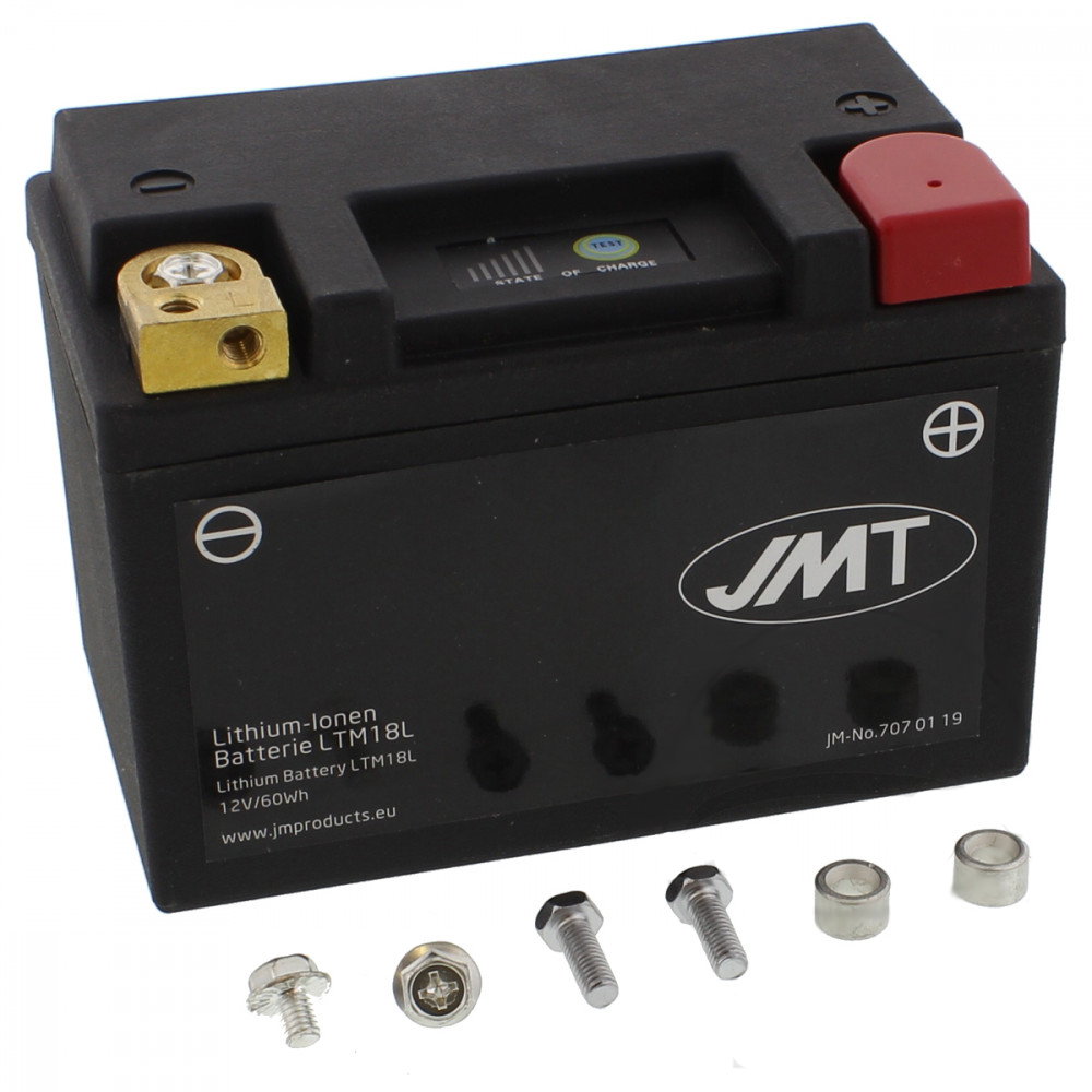 Akumulator litowo-jonowy JMT LTM198L Li-Ion z wskaźnikiem wodoodporny