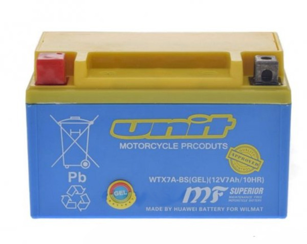 Akumulator WTX7A-BS ( YTX7A-BS ) żelowy 12 V UNIT