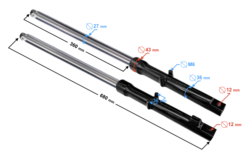 Amortyzatory przód Ranger Classic