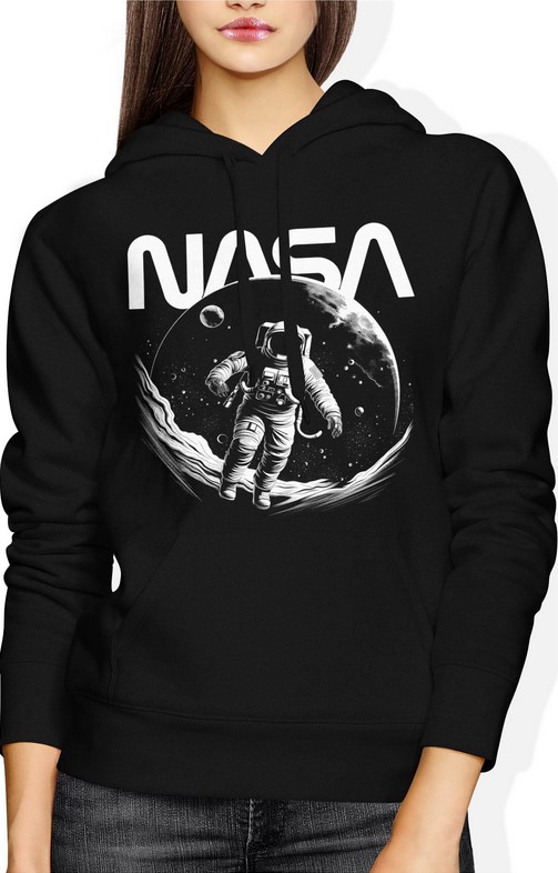 Bluza damska z kapturem Astronauta Nasa Kosmiczna