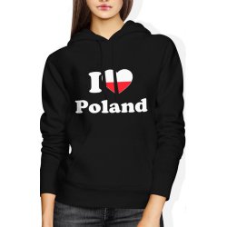  Bluza damska z kapturem I Love Poland Polska PL