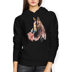  Bluza damska z kapturem Koń z koniem Horse