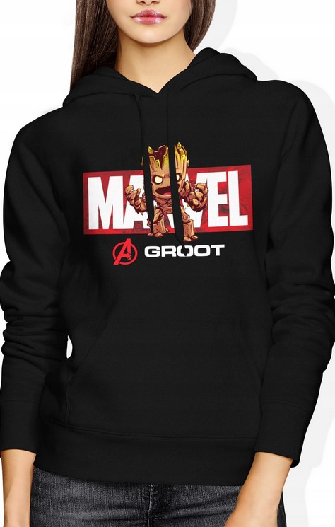 Bluza damska z kapturem Marvel Groot 