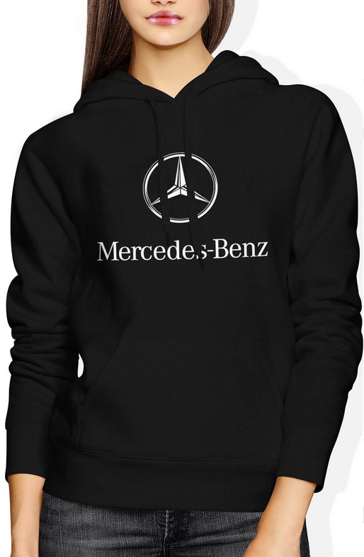 Bluza damska z kapturem Mercedes-benz logo