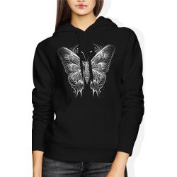  Bluza damska z kapturem Motyl z motylem