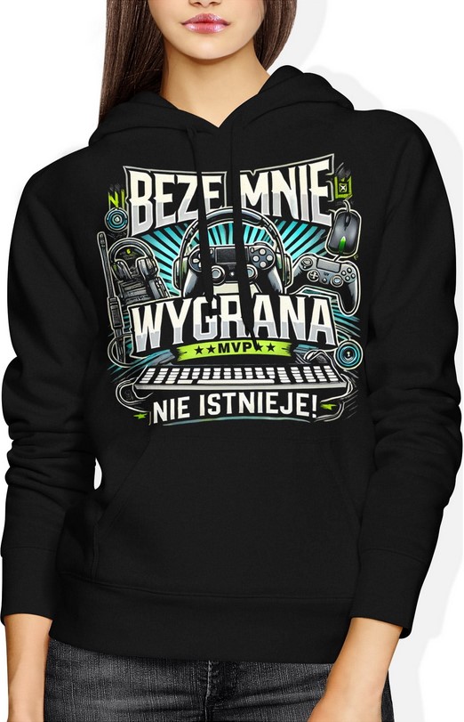 Bluza damska z kapturem MVP gracz komputerowy dla gracza