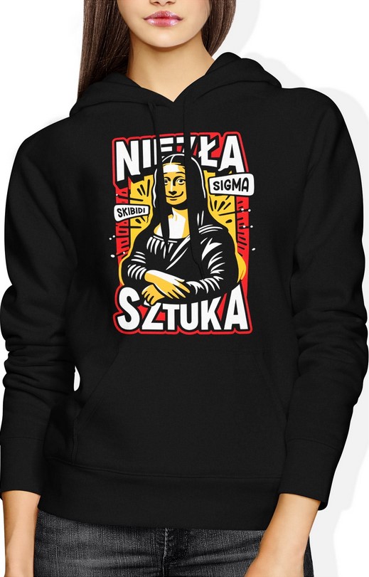Bluza damska z kapturem Niezła Sztuka Leonardo Da Vinci Mona Lisa