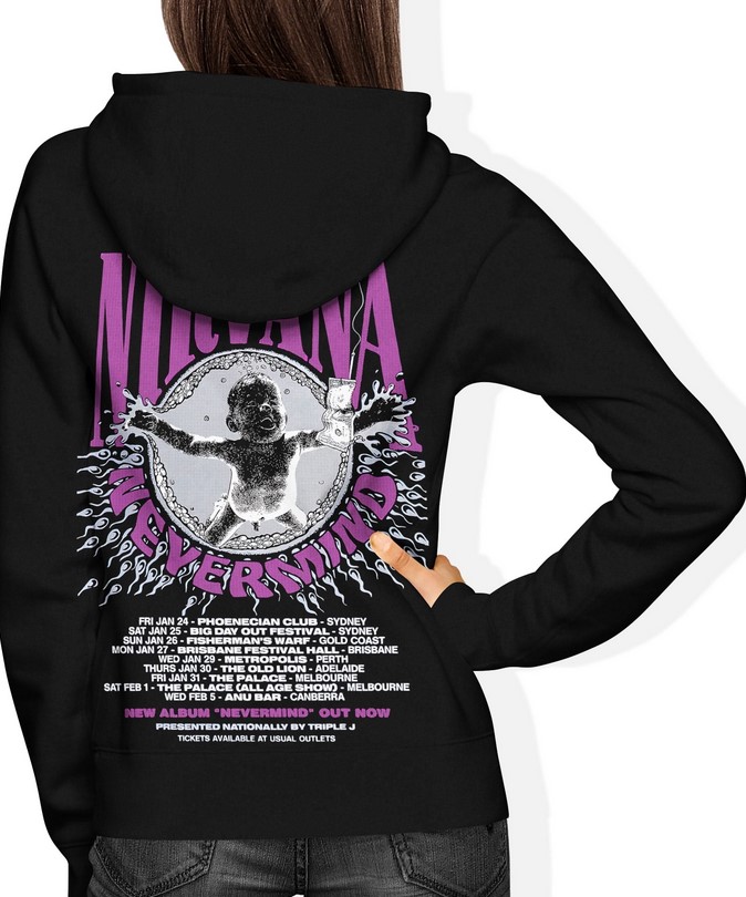 Bluza damska z kapturem Nirvana Nevermind