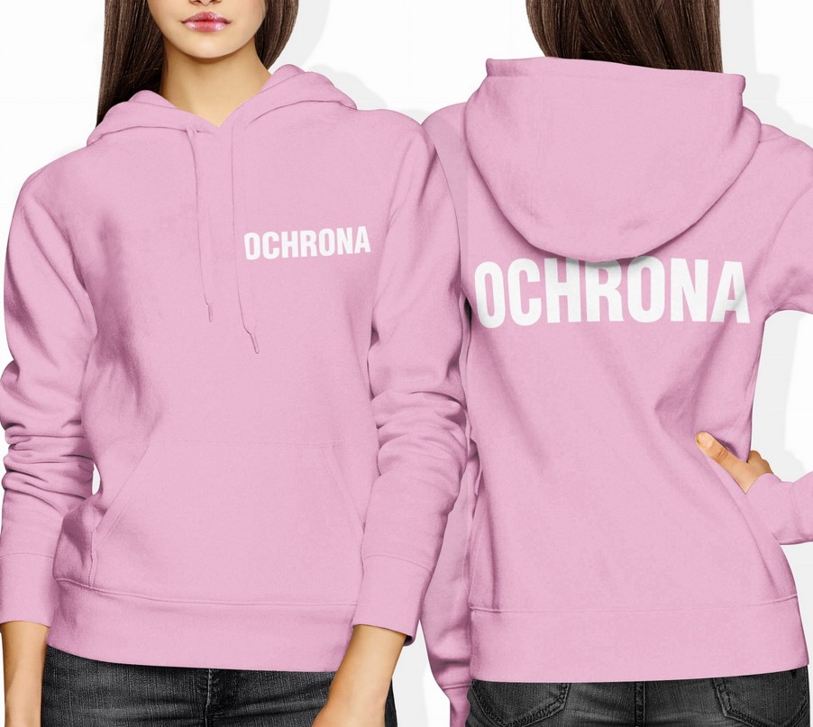 Bluza damska z kapturem Ochrona różowa