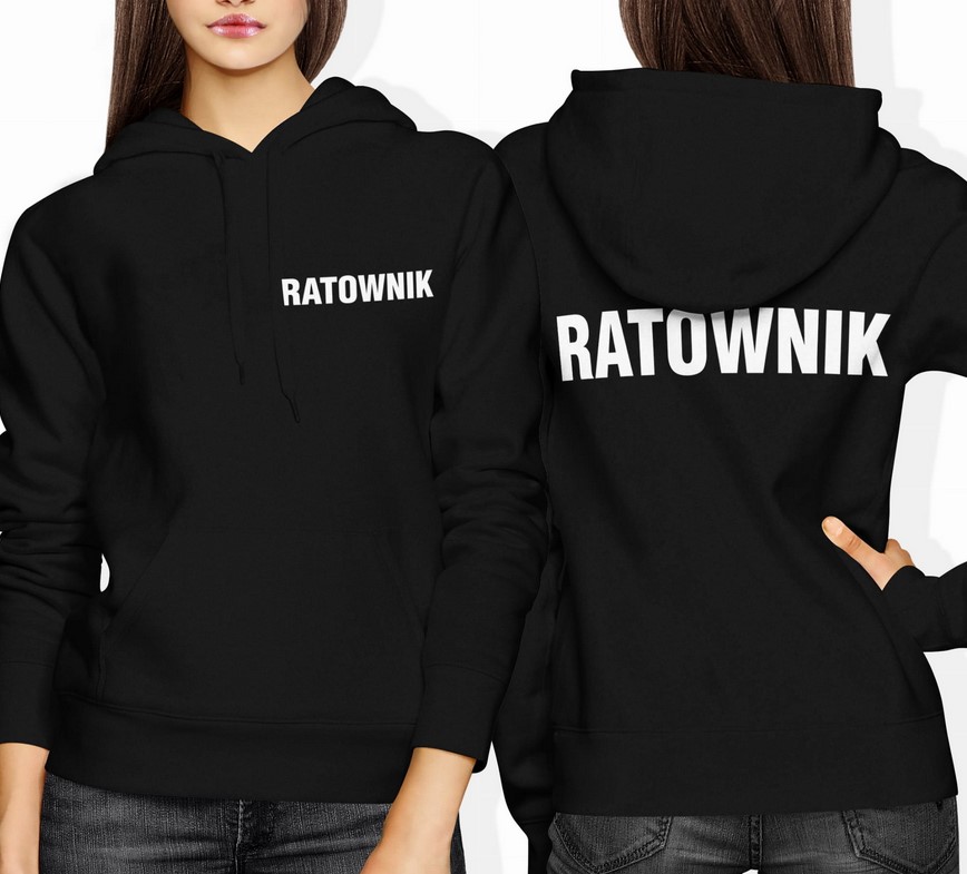 Bluza damska z kapturem Ratownik ratownictwo