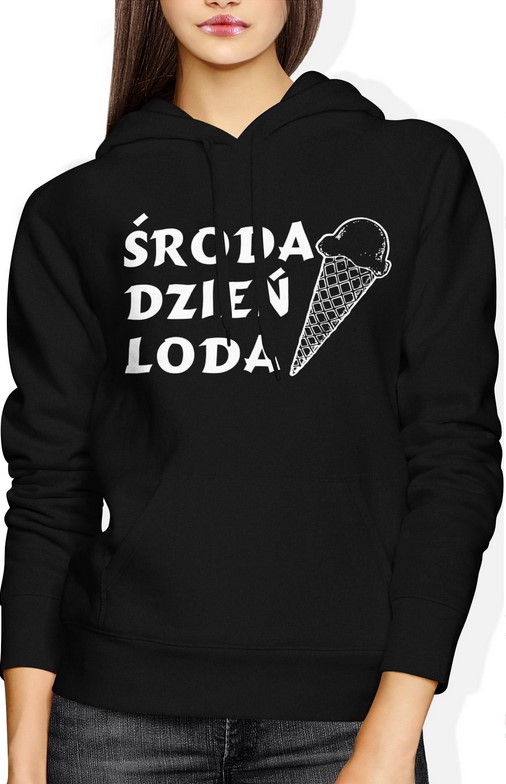 Bluza damska z kapturem Środa dzień loda