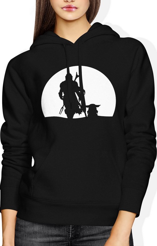 Bluza damska z kapturem Star Wars Baby Yoda Mandalorian