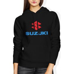  Bluza damska z kapturem Suzuki logo Motocykle