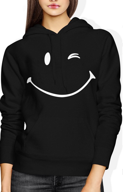Bluza damska z kapturem Uśmiech Smile Radosna