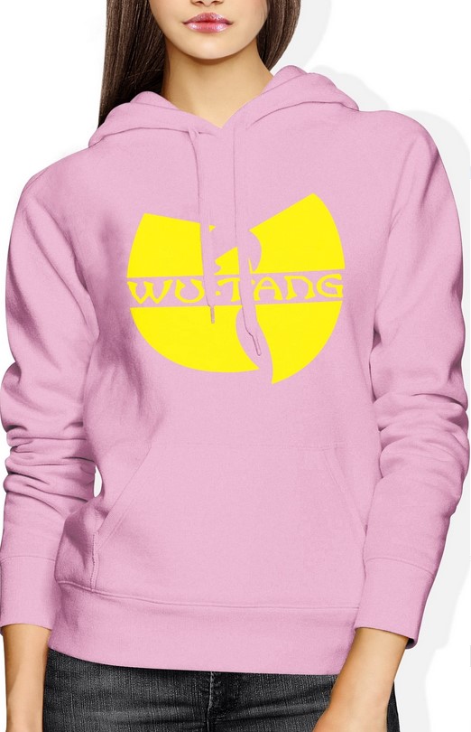 Bluza damska z kapturem Wu-Tang Clan hip hop rap różowa