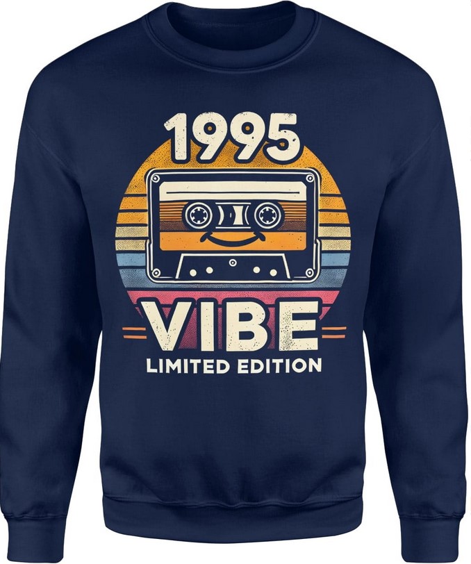 Bluza męska 1995 vibe limited edition 30 lat urodziny granatowa