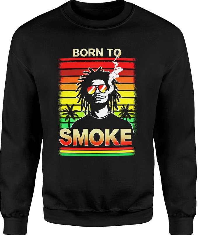 Bluza męska Born to smoke reggae