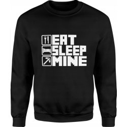  Bluza męska Eat Sleep Mine Minecraft dla gracza