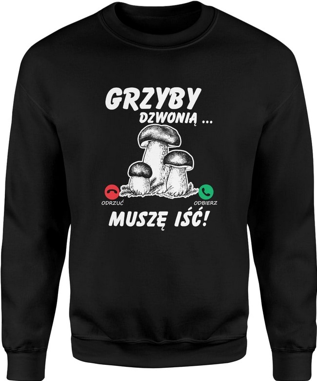Bluza męska Grzyby dzwonią grzybiarz