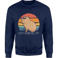  Bluza męska Kapibara Don't Worry Be Capy Capybara granatowa