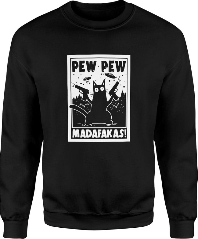 Bluza męska Kot pew pew Madafaka
