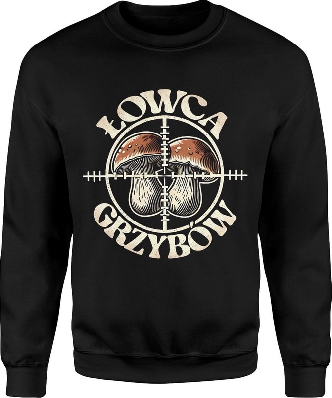 Bluza męska Łowca Grzybów dla grzybiarza grzyby